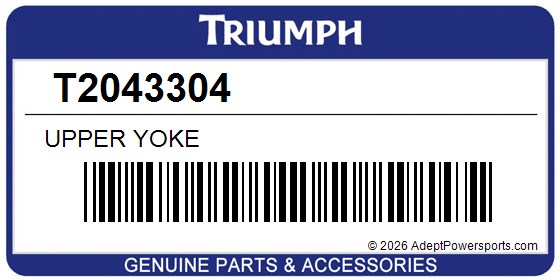 Triumph T2043304 Upper Yoke