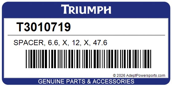 Triumph T3010719 Spacer, 6.6, X, 12, X, 47.6