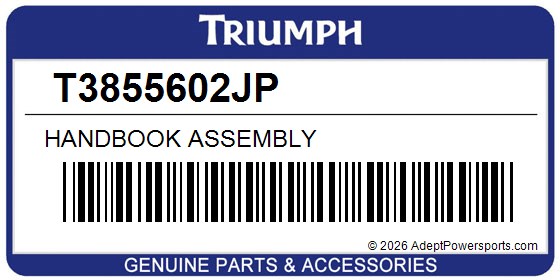Triumph T3855602JP Handbook Assembly