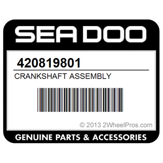Sea-Doo 420819801 Crankshaft Assembly