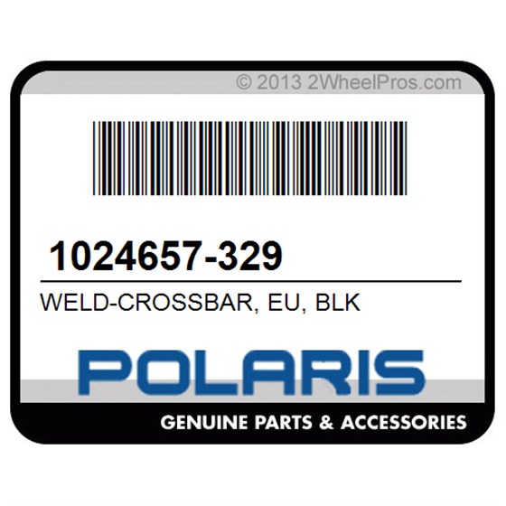 Polaris 1024657-329 Weld-Crossbar, Eu, Blk