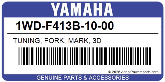 Yamaha 1WD-F413B-10-00 Tuning, Fork, Mark, 3D