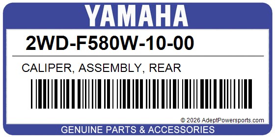 Yamaha 2WD-F580W-10-00 Caliper, Assembly, Rear