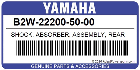 Yamaha B2W-22200-50-00 Shock, Absorber, Assembly, Rear