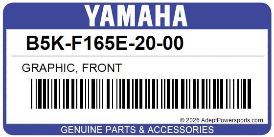 Yamaha B5K-F165E-20-00 Graphic, Front
