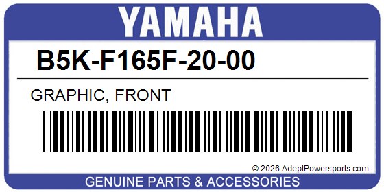 Yamaha B5K-F165F-20-00 Graphic, Front