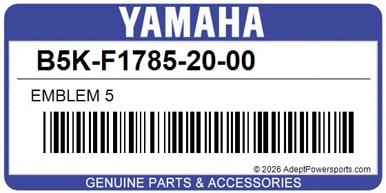 Yamaha B5K-F1785-20-00 Emblem 5