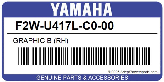 Yamaha F2W-U417L-C0-00 Graphic B (Rh)