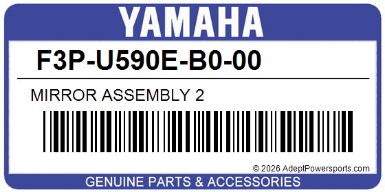 Yamaha F3P-U590E-B0-00 Mirror Assembly 2