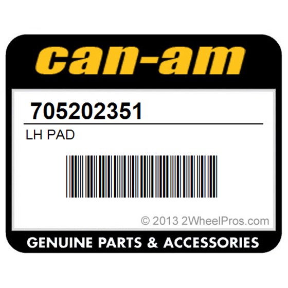 Can-Am 705202351 Lh Pad