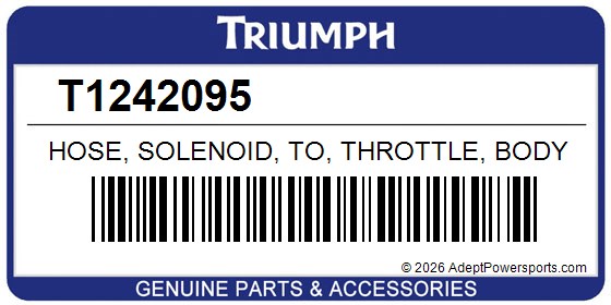 Triumph T1242095 Hose, Solenoid, To, Throttle, Body