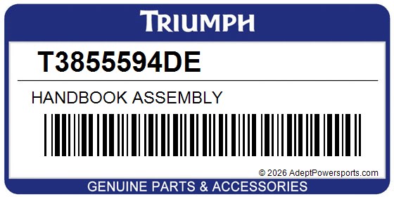 Triumph T3855594DE Handbook Assembly