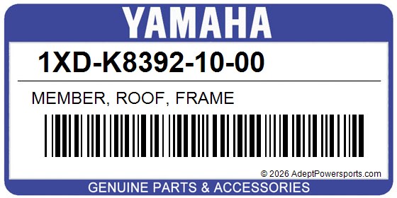 Yamaha 1XD-K8392-10-00 Member, Roof, Frame