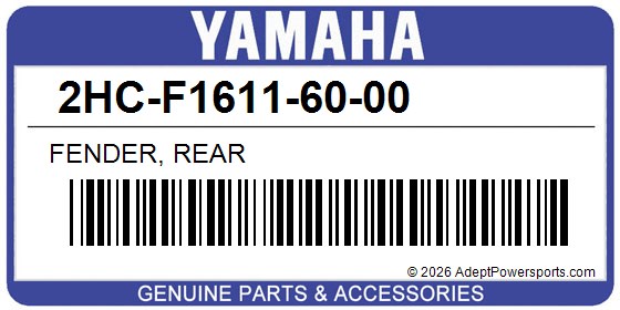 Yamaha 2HC-F1611-60-00 Fender, Rear
