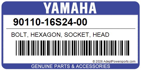 Yamaha 90110-16S24-00 Bolt, Hexagon, Socket, Head