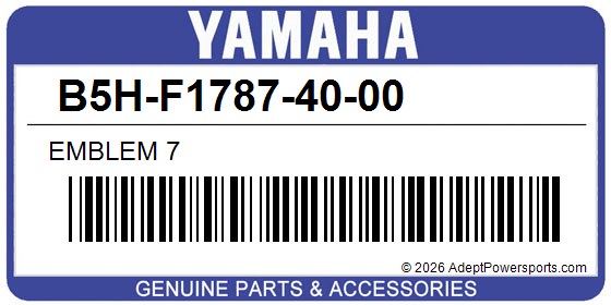 Yamaha B5H-F1787-40-00 Emblem 7