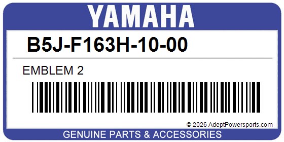 Yamaha B5J-F163H-10-00 Emblem 2