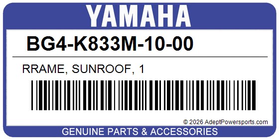 Yamaha BG4-K833M-10-00 Rrame, Sunroof, 1