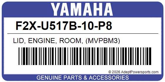 Yamaha F2X-U517B-10-P8 Lid, Engine, Room, (Mvpbm3)