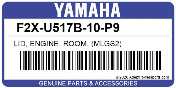 Yamaha F2X-U517B-10-P9 Lid, Engine, Room, (Mlgs2)