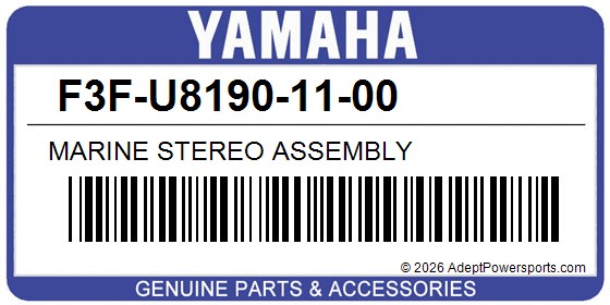 Yamaha F3F-U8190-11-00 Marine Stereo Assembly