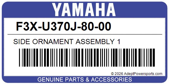 Yamaha F3X-U370J-80-00 Side Ornament Assembly 1