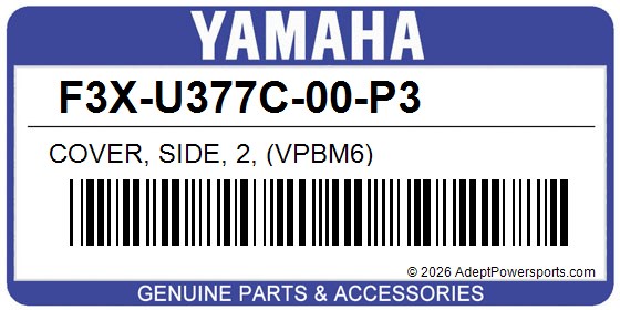 Yamaha F3X-U377C-00-P3 Cover, Side, 2, (Vpbm6)