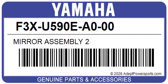 Yamaha F3X-U590E-A0-00 Mirror Assembly 2