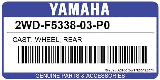 Yamaha 2WD-F5338-03-P0 Cast, Wheel, Rear