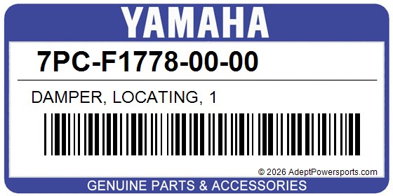 Yamaha 7PC-F1778-00-00 Damper, Locating, 1