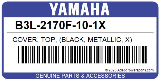 Yamaha B3L-2170F-10-1X Cover, Top, (Black, Metallic, X)