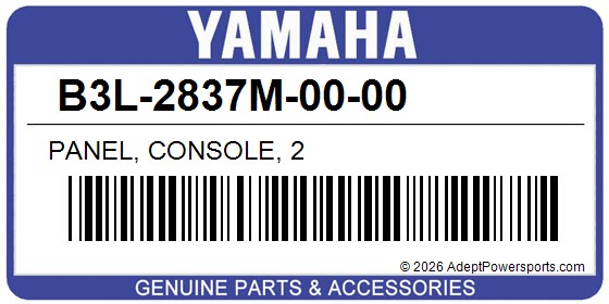 Yamaha B3L-2837M-00-00 Panel, Console, 2
