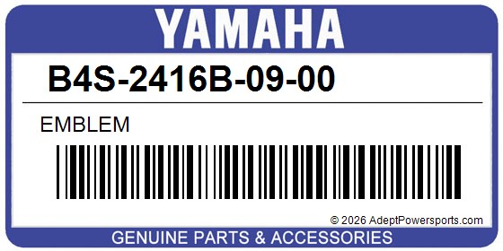 Yamaha B4S-2416B-09-00 Emblem