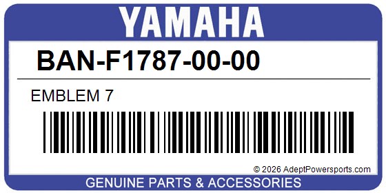 Yamaha BAN-F1787-00-00 Emblem 7