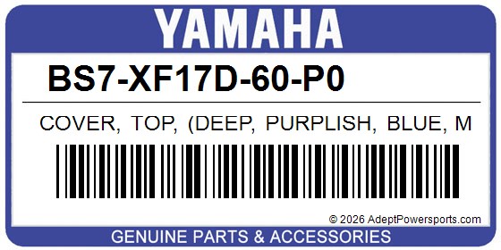 Yamaha BS7-XF17D-60-P0 Cover, Top, (Deep, Purplish, Blue, Metallic, C)