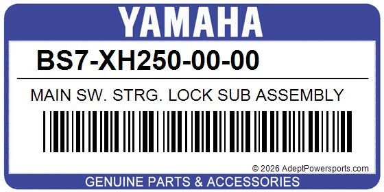 Yamaha BS7-XH250-00-00 Main Sw. Strg. Lock Sub Assembly