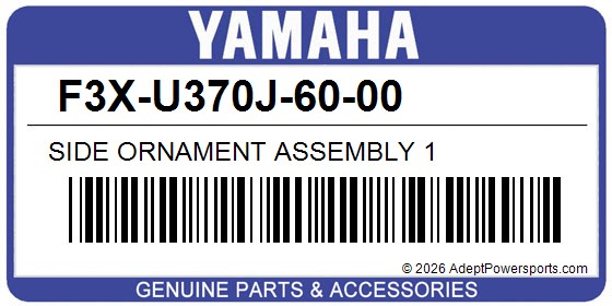 Yamaha F3X-U370J-60-00 Side Ornament Assembly 1