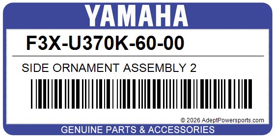 Yamaha F3X-U370K-60-00 Side Ornament Assembly 2