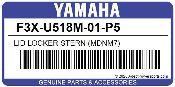 Yamaha F3X-U518M-01-P5 Lid Locker Stern (Mdnm7)