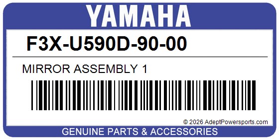 Yamaha F3X-U590D-90-00 Mirror Assembly 1