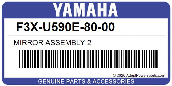 Yamaha F3X-U590E-80-00 Mirror Assembly 2