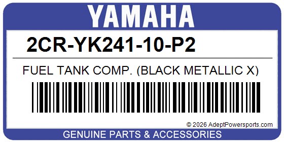 Yamaha 2CR-YK241-10-P2 Fuel Tank Comp. (Black Metallic X)