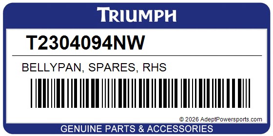 Triumph T2304094NW Bellypan, Spares, Rhs