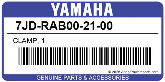 Yamaha 7JD-RAB00-21-00 Clamp, 1
