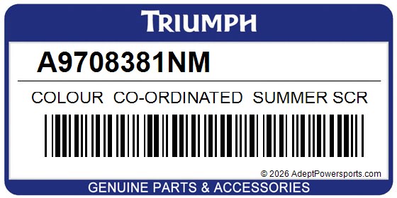 Triumph A9708381NM Colour Co-Ordinated Summer Screen - Snowdonia Whit