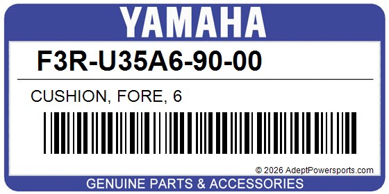 Yamaha F3R-U35A6-90-00 Cushion, Fore, 6