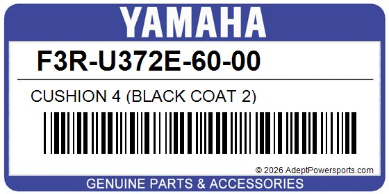 Yamaha F3R-U372E-60-00 Cushion 4 (Black Coat 2)
