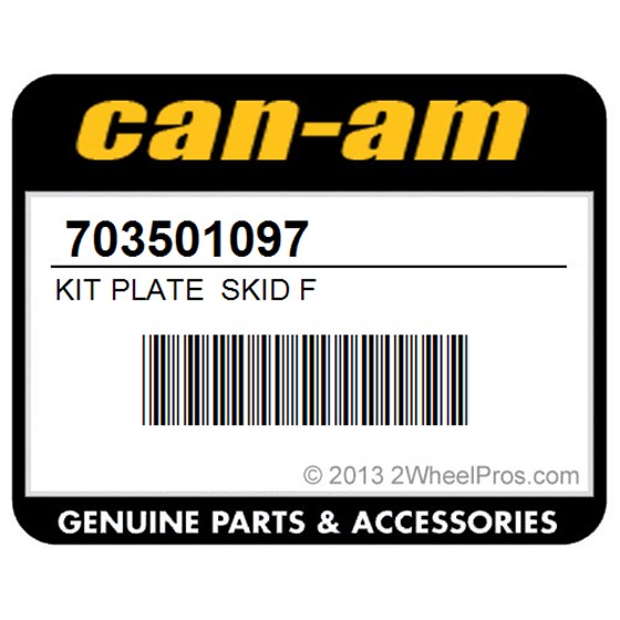 Can-Am 703501097 Kit Plate_Skid F