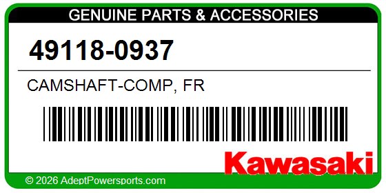 Kawasaki 49118-0937 Camshaft-Comp, Fr