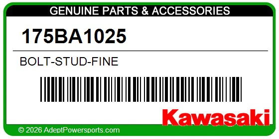 Kawasaki 175BA1025 Bolt-Stud-Fine